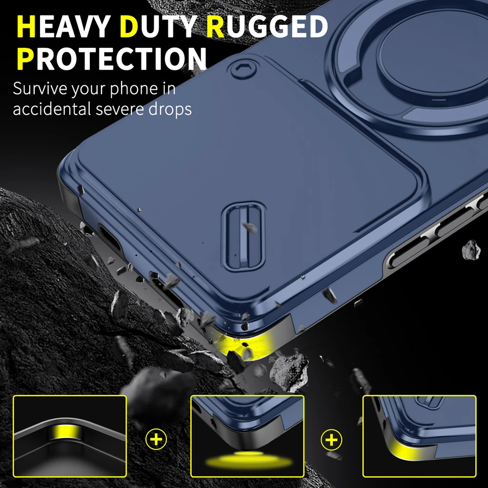 المفاتيح 360 ° حافظة هاتف بحامل حلقي لهاتف انفينيكس نوت 40 برو 4G 40 Pro + 5G غطاء خلفي مغناطيسي مقاوم للصدمات #2