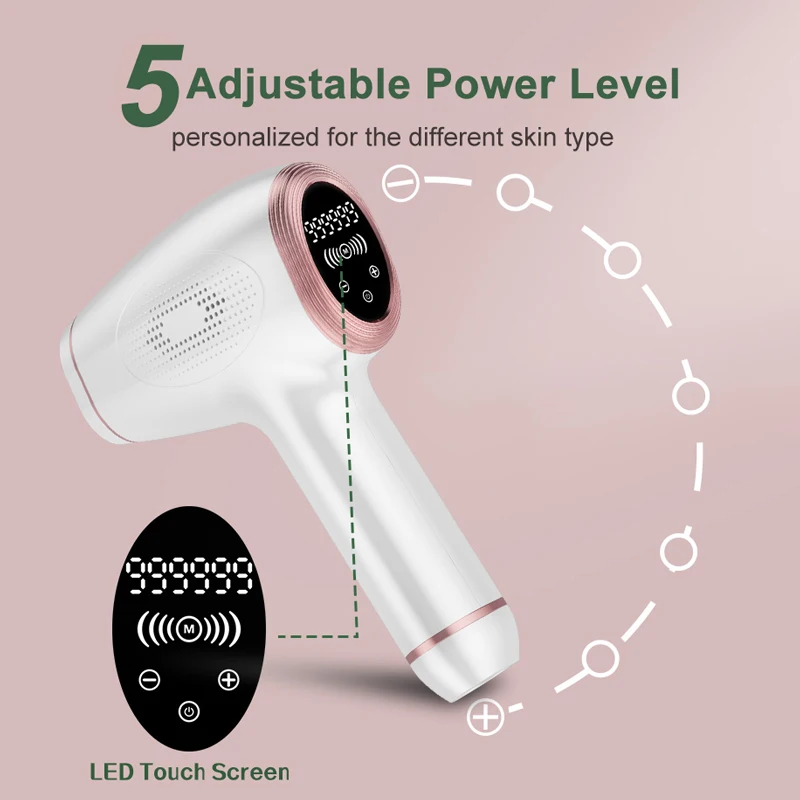 Permanent Laser Hair Removal for Women Men Home Use Device Painless Hair Cutting for Whole Body Depilator Electric IPL Epilator