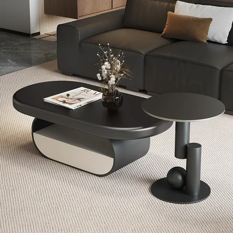 

Living Room Decoration Coffee Table Nordic Modern Designer Aesthetic Standing Side Table Unique Couchtisch Postmodern Furniture