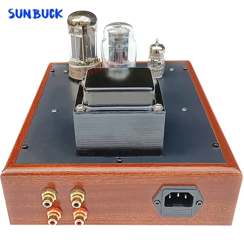 Sunbuck-真空管ヘッドフォンアンプ、オーディオ整流器、0ノイズ、5z4p、12at7、6080、1w