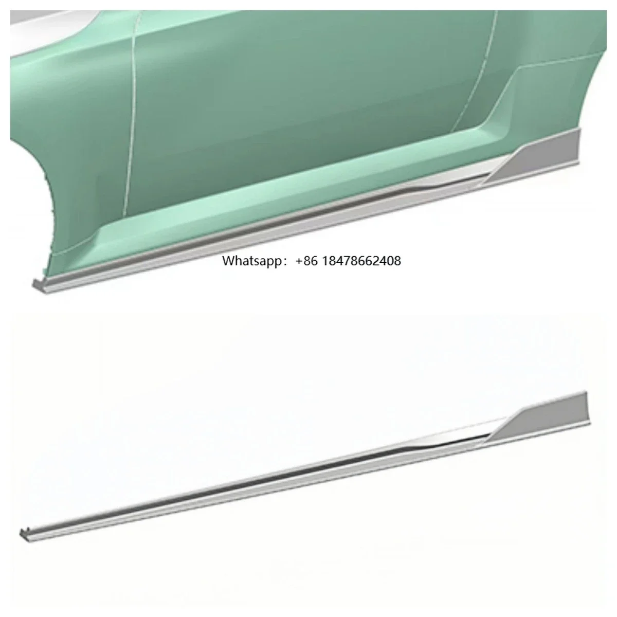 High Quality Dry Carbon Material Car Outdoor Side Skirt Suitable for M2 G87 Carbon Fiber Extended Side Skirt
