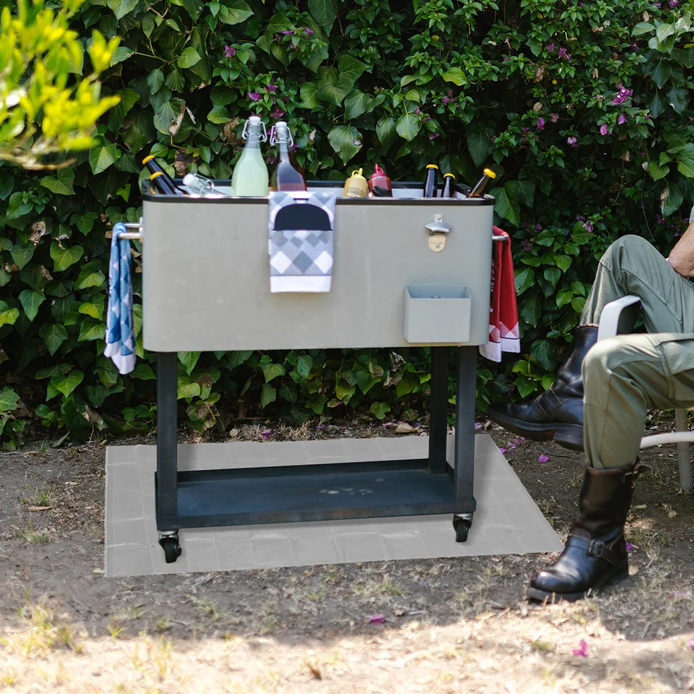 

1pcs Fireproof Mat 36 Inch Square Heat Resistant Blanket For Fire Pit Grill Wood Stove Floor Protector Insulation Pad Bbq Tool