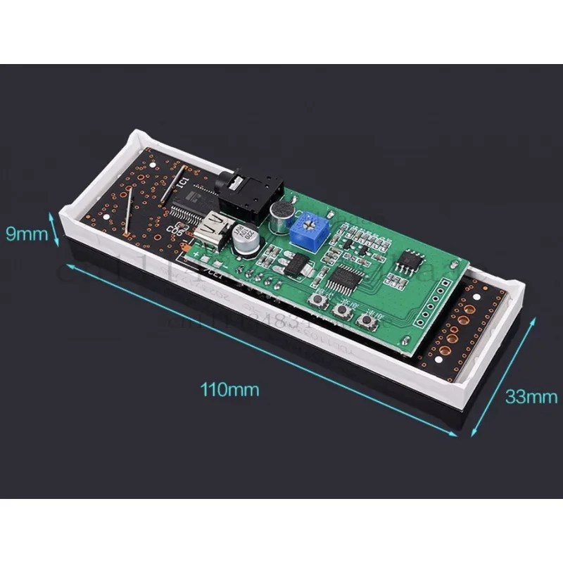 Multi-mode LED Audio Stereo Music Spectrum Rhythm Voice Control Amplifier Board Level Indicator VU Meter Pickup Analyzer Car