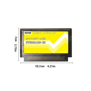 REMANK Kartrid EVERGAME N8 NES Aksesori Konsol Permainan Video Super NESN8 FC Kartrid Permainan Multi Retro 8 Bit Kartrid Permainan 12 penjualan terbaik nes nintendo - №