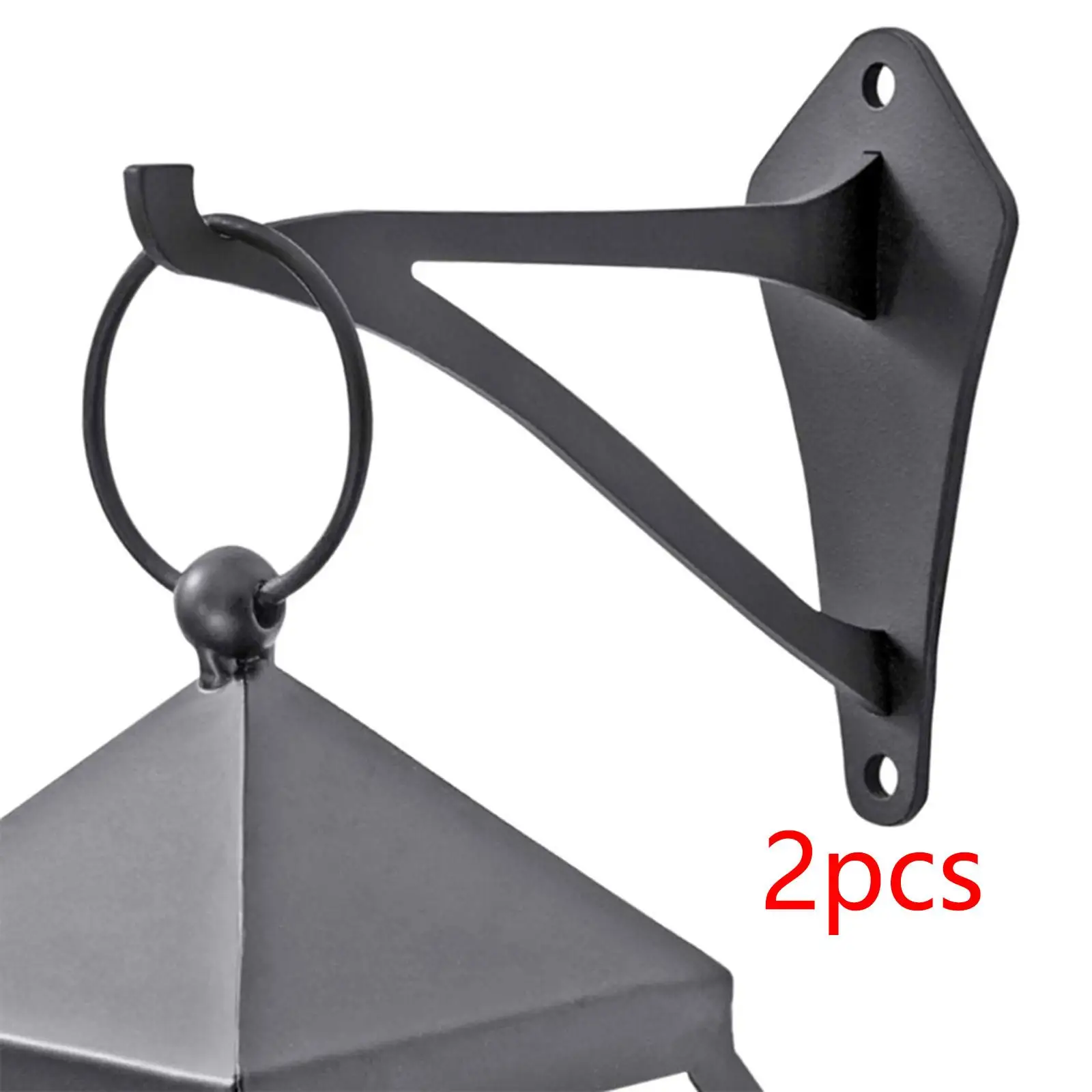 

2x Plant Hangers Lantern Hooks with Screws Bracket Wall Hooks for Hanging Baskets Wind Chimes Farmhouse Indoor Outdoor Yard
