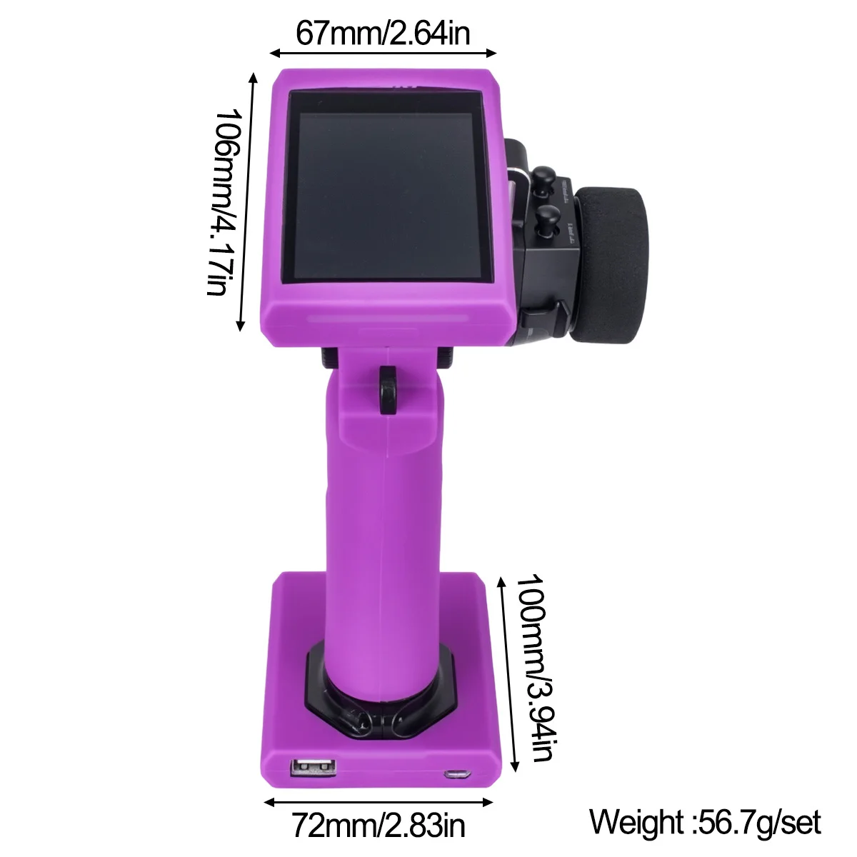 Silicone Transmitter Anti-Scratch Protective Cover Dustproof Shell for FlySky Noble NB4 NB4+ Remote Control Upgrade