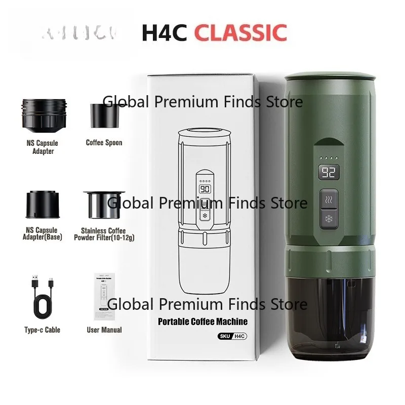 Portable Coffee Machine Outdoor Camping Electric Wireless Extraction Italian Espresso Home Office