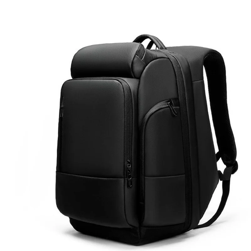 Men's Box-type Business Travel Backpack Waterproof 15.6 Inch Computer Backpacks Wet and Dry Outdoor Sports Bag