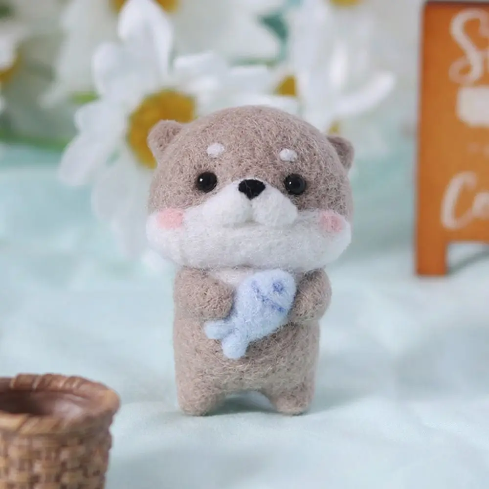 DIY Water Lazy Wool Felt Handmade Material Package Wool Felt Gift Pendant Art Craft Wool Felt Animal Felting Kit Beginner