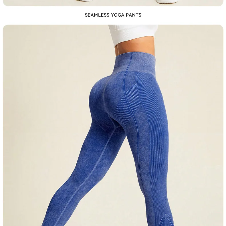Nylon Schleifen Yoga Leggings Frauen Nahtlose Enge Hosen Hohe Elastische Sexy Hüfte Heben Leggings Workout Laufen Gym Hosen – Detail 4