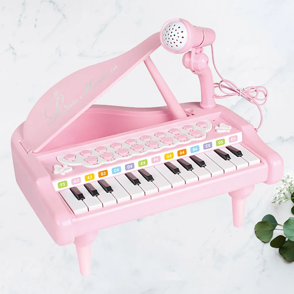 1個入り。かわいらしい電子オルガン。54鍵盤、マイク付き。子供向けの音楽教育楽器で、創造性を育み、楽しく音楽を体験できます。