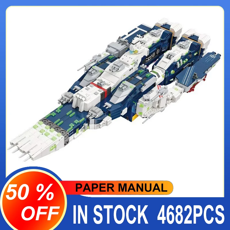58144 חדש 4682pcs moc חללית SDF-1 בלוקים בנייה מודל בניית לבנים הרכבה צעצועים עבור בנים סט מתנה לחג המולד