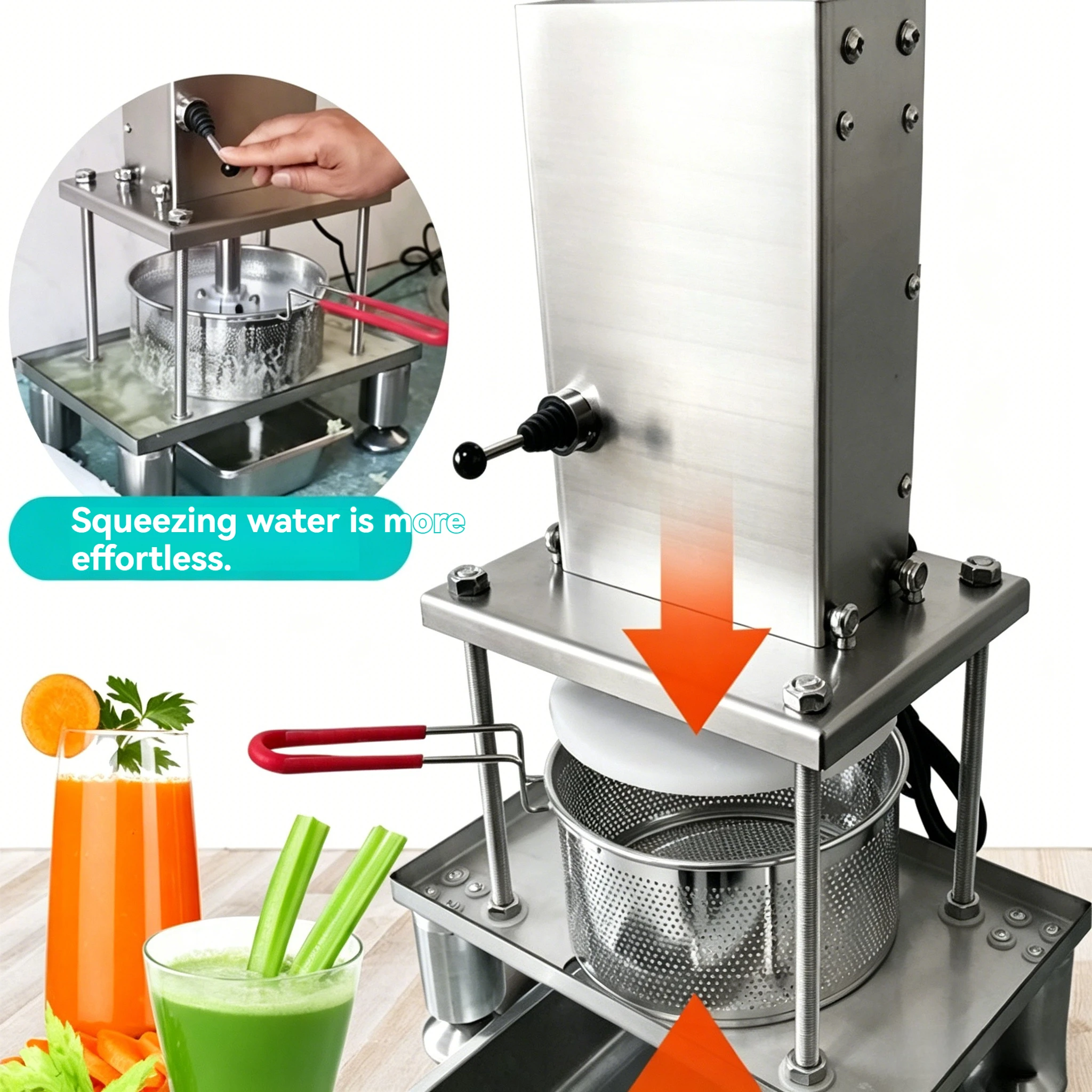 Picture 4: Fully Automatic Vegetable Dehydrator Electric Vegetable Filling Water Remover Juice Residue Separation Press Machine