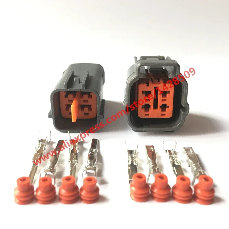 1 Set 4 Pin Female And Male Oxygen Sensor Automotive Connectors For Sumitomo 6195-0018 6195-0015