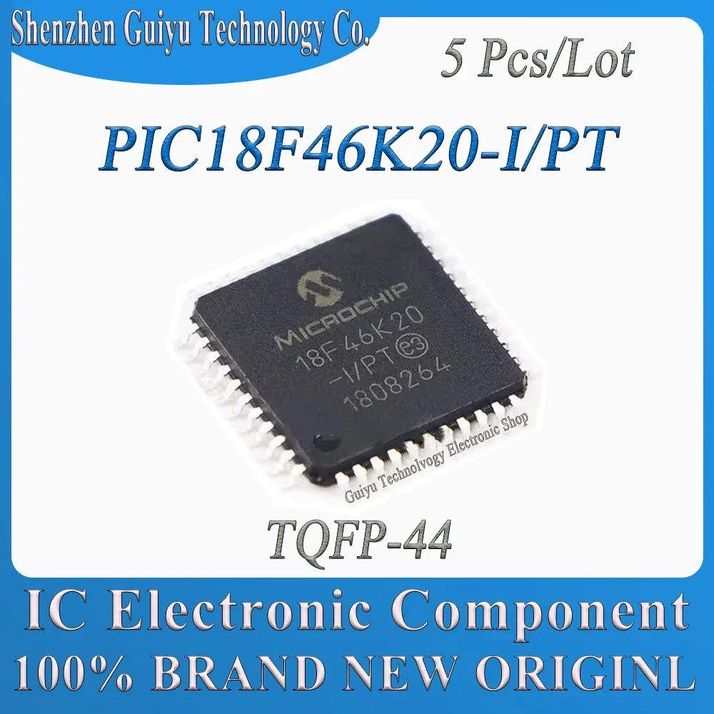 

5 Pcs/Lot PIC18F46K20-I/PT PIC18F46K20-I PIC18F46K20 PIC18F46K PIC18F46 PIC18F TQFP-44 IC MCU Chip