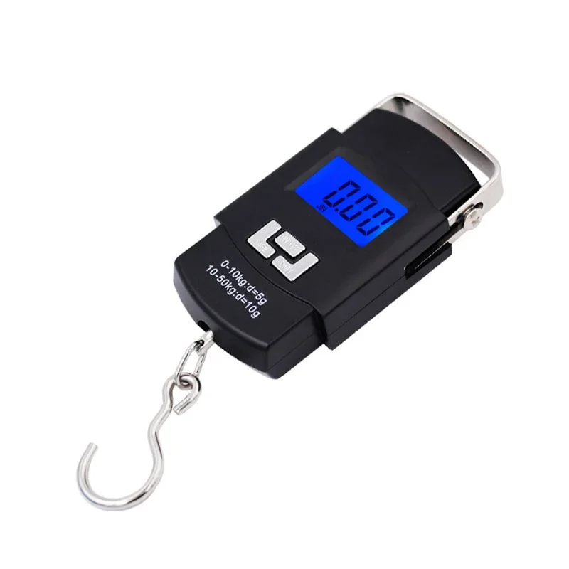 

TenYua Pocket Portable Hanging Scale 50kg/10g LCD display Digital Electronic Hand Held Hook Balance Weighing with Backlight