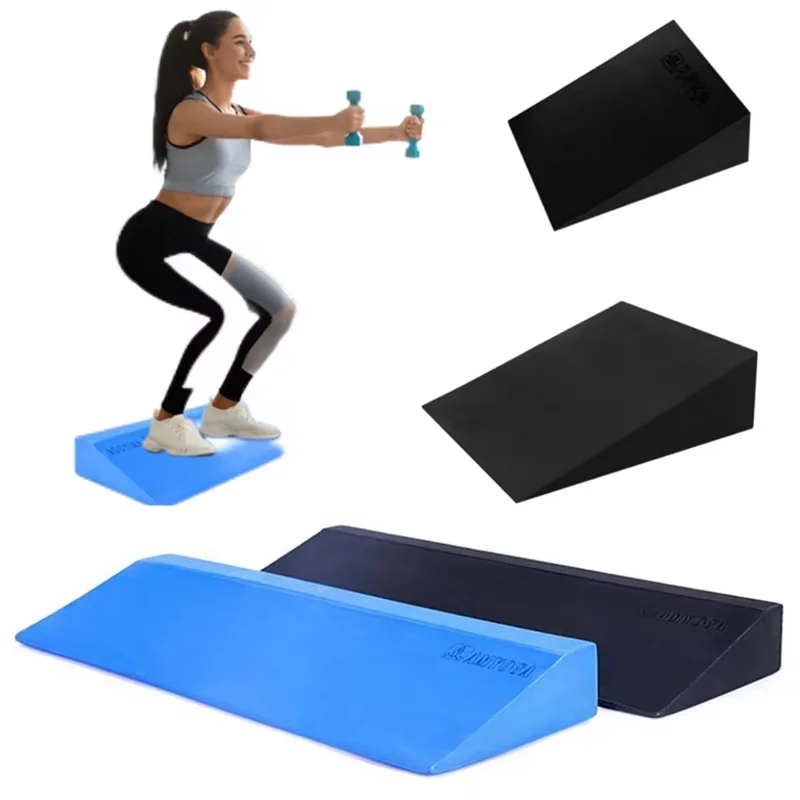 ABBO-Squat Wedge Block EVA Foam Yoga Wedge Block Stretch Slant Board Home Gym Leg Workout Wedges Fitness Accessories