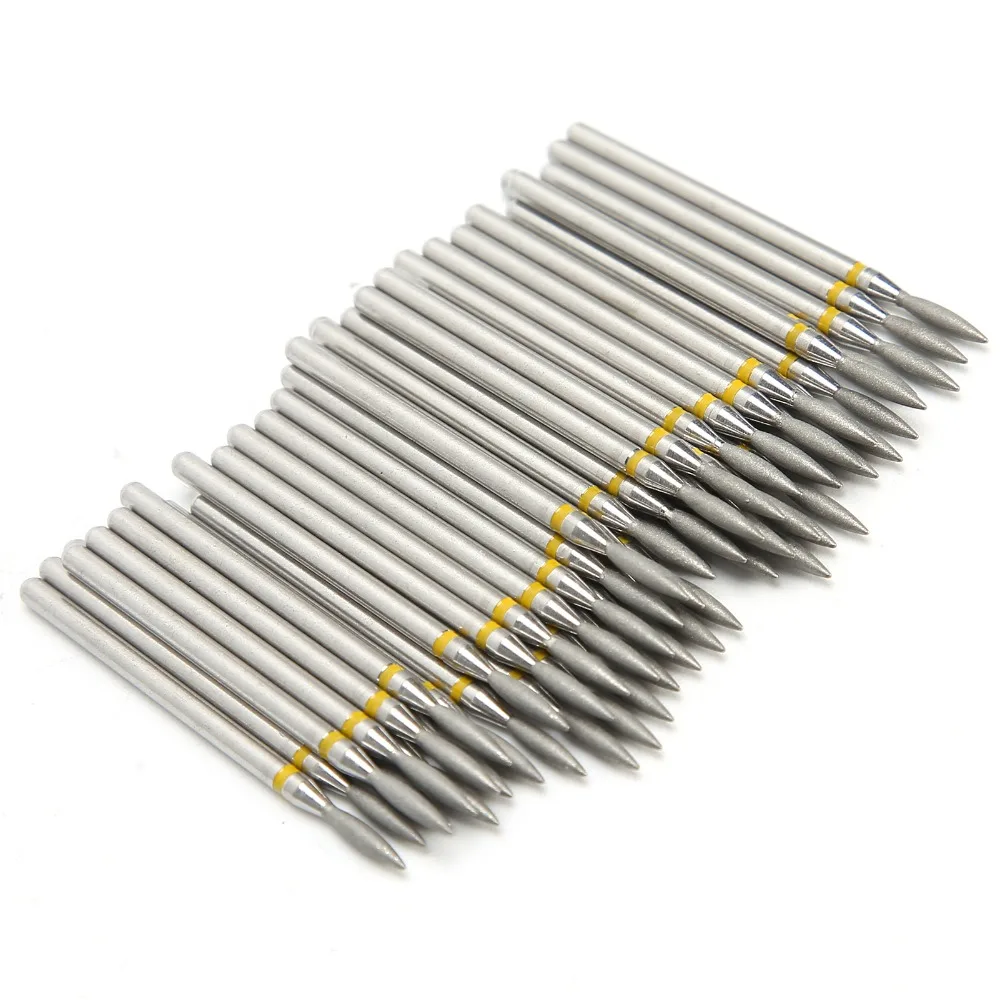 50pcs 1.8mm Shaft Nail Drill Bits Replacement Head Cylinder Shape Nail Polishing Head Cuticle Bit Nail Drill Bit Set