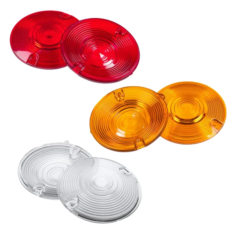 2pcs Turn Signal Light Lenses Lens Cover For Harley Touring Road King Glide Electra Heritage Softail Classic FLSTC accessories