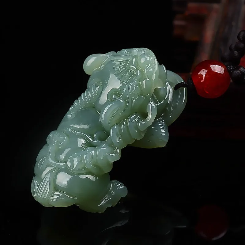 

Meiyuyuan Jade Carving Wholesale Qinghai Material Pale Blue Hetian Jade Pendant