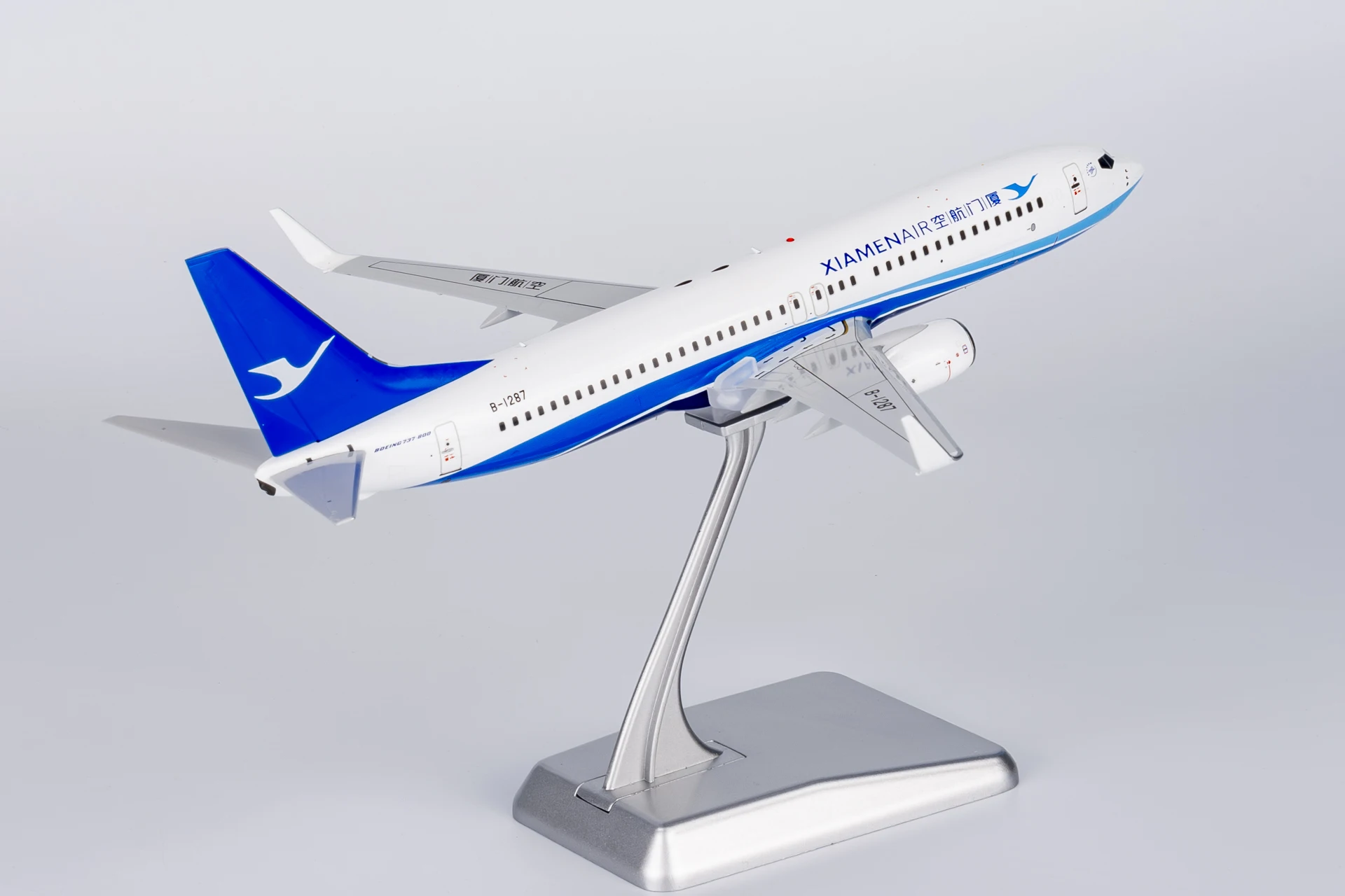 64114 Model Samolotu Kolekcjonerskiego ze Stopu Metalu Prezent NG Model 1:200 Xiamen Airlines \"SkyTeam\" Boeing B737-800 Odlew Samolotu Model Samolotu Dźwigowego B-1287