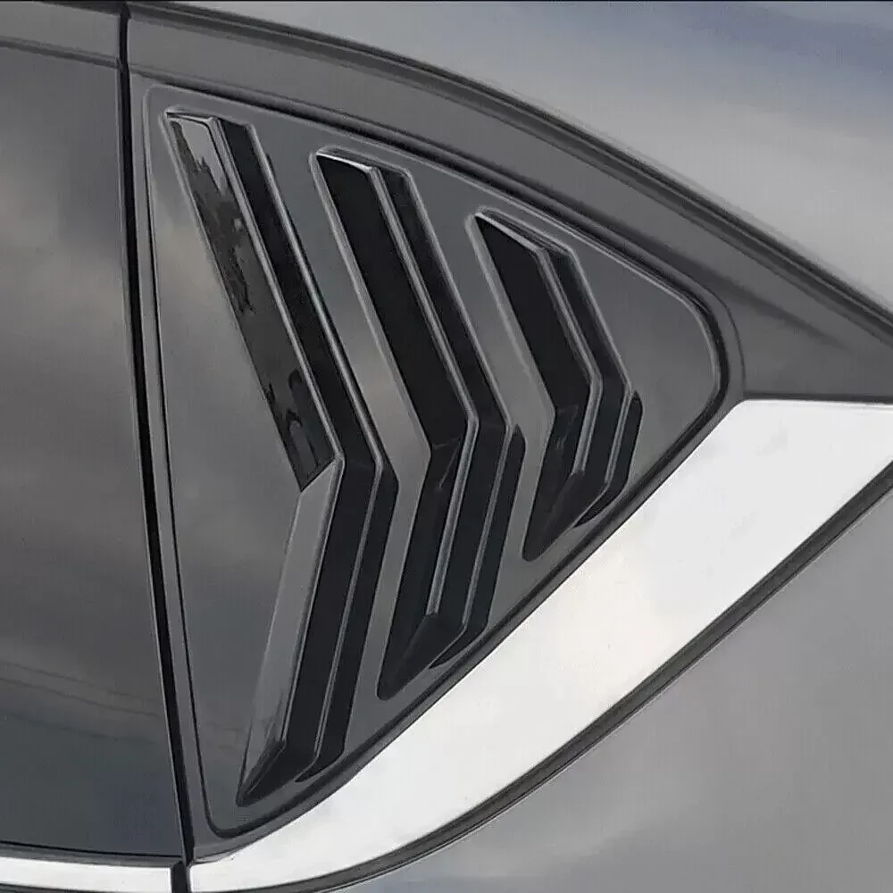 For Mazda CX-5 CX5 2017 2018 2019 2020-2023 ABS Plastic Rear Window Quarter Louver Cover Side Vent Trim Car Adhesive Accessories view 3