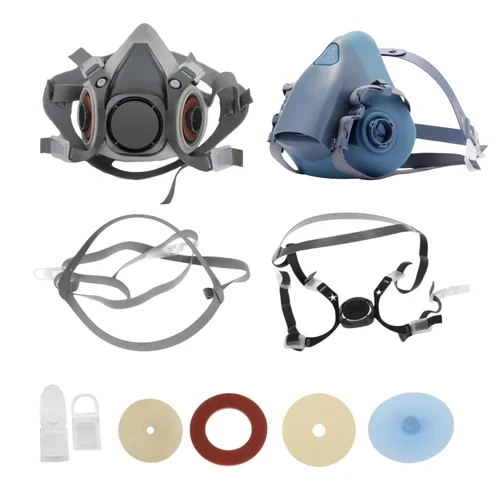 Imagen 1 del producto 7502 Accesorios para respirador Reemplazo de diadema 6200 con hebilla y válvula de respiración para pintura en aerosol industrial