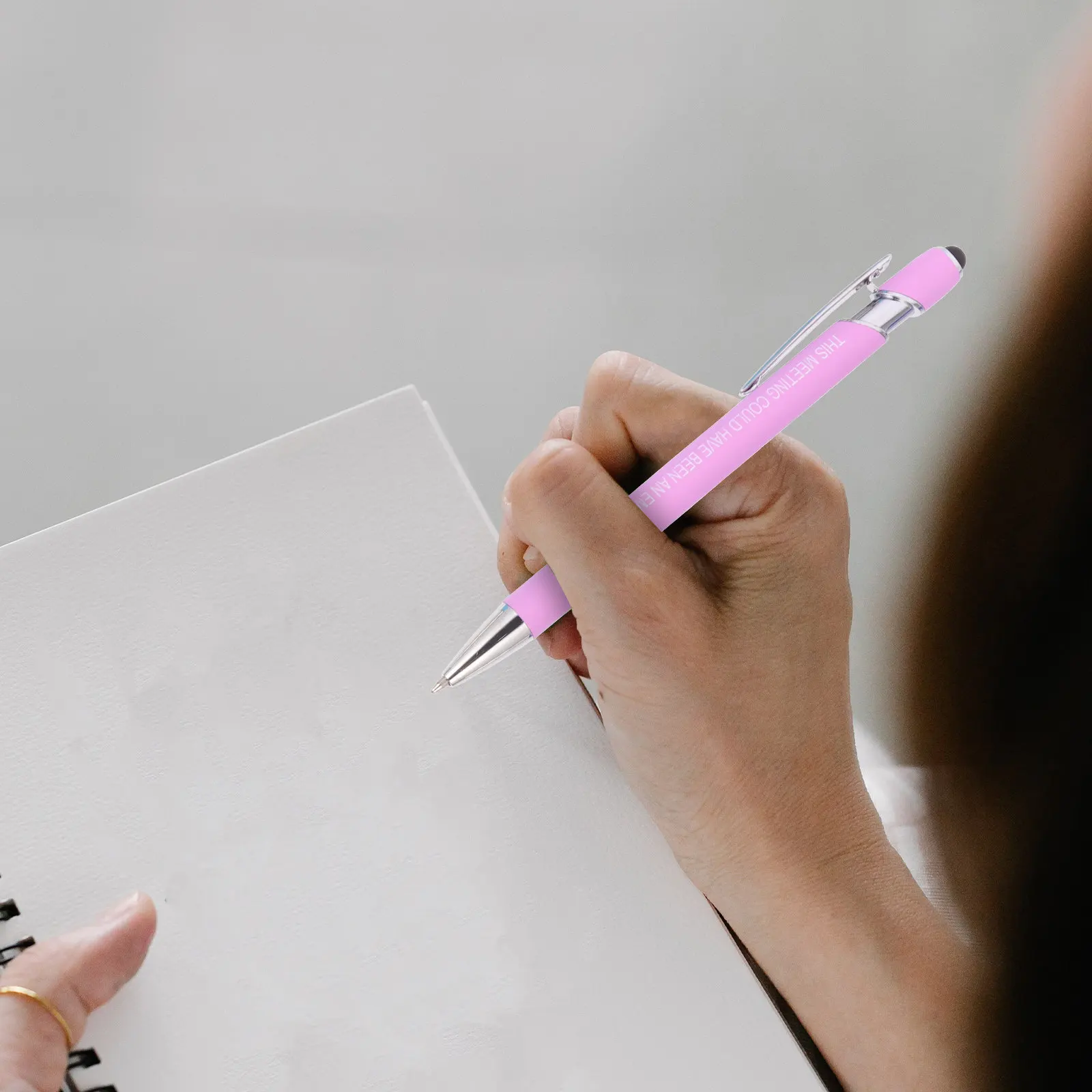 

10Pcs Inspiring Ballpoint Pen Set Creative Metal Writing Pens Office Household Daily Use Fun Ergonomic Portable Adult