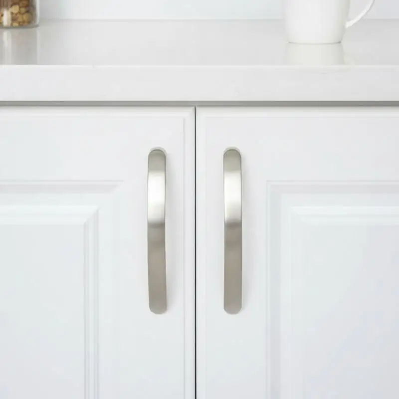 Aluminum Alloy Cabinet Pulls Knobs Smooth Surface Anti-Scratch Door Handles for Kitchen Cupboard Drawer Furniture Hardware