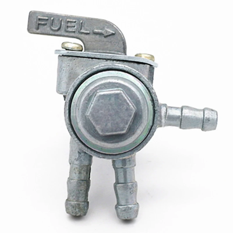 

3-ходовой кран, запорный клапан топливного бака, кран для мотоцикла, велосипеда, квадроцикла, серебристый