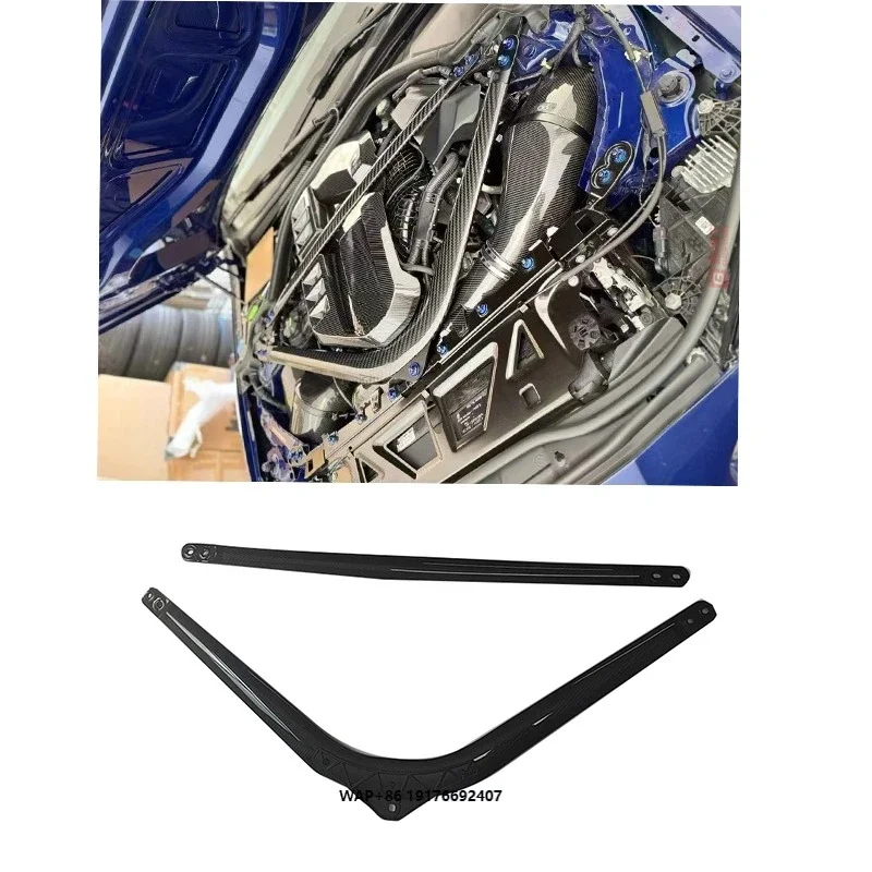RSC Style Dry Carbon Fiber Engine Strut Brace Tower Bar Balance bar forBMW G87 M2 G80 M3 G82 G83 M4 2021-2023