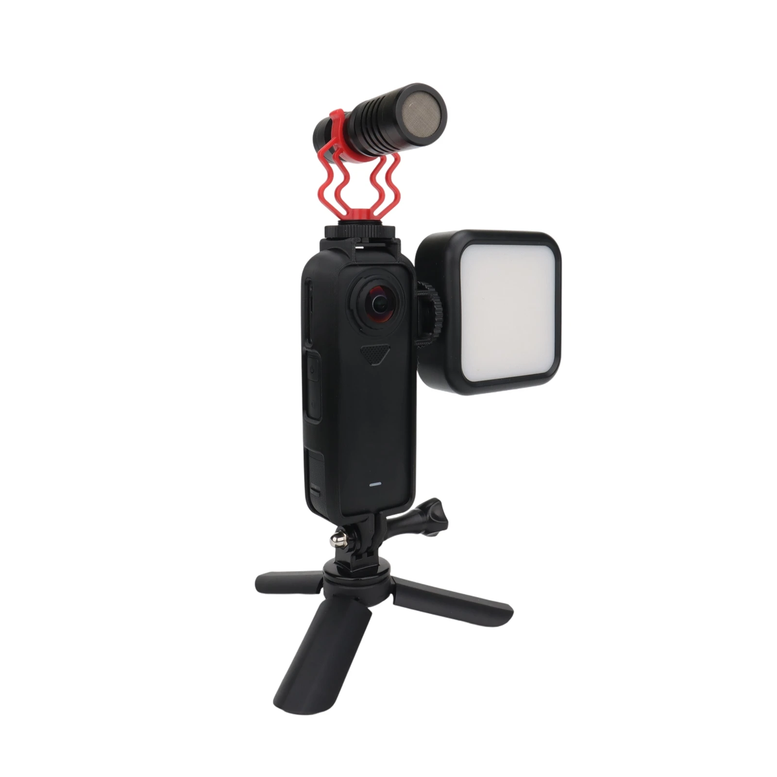 

Cold Shoe Frame for Insta360 X4 AIR Multi-Function Expansion Protective Frame Adapter Camera Accessories Orange Black