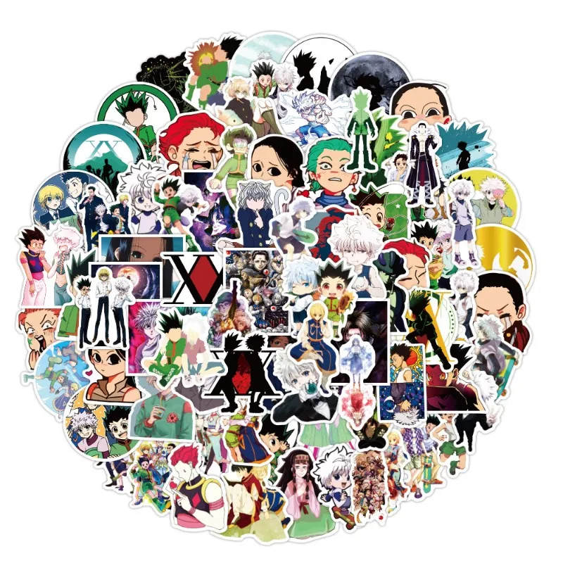 100 Uds dibujos animados Anime HUNTER×HUNTER pegatinas decorativas creativas