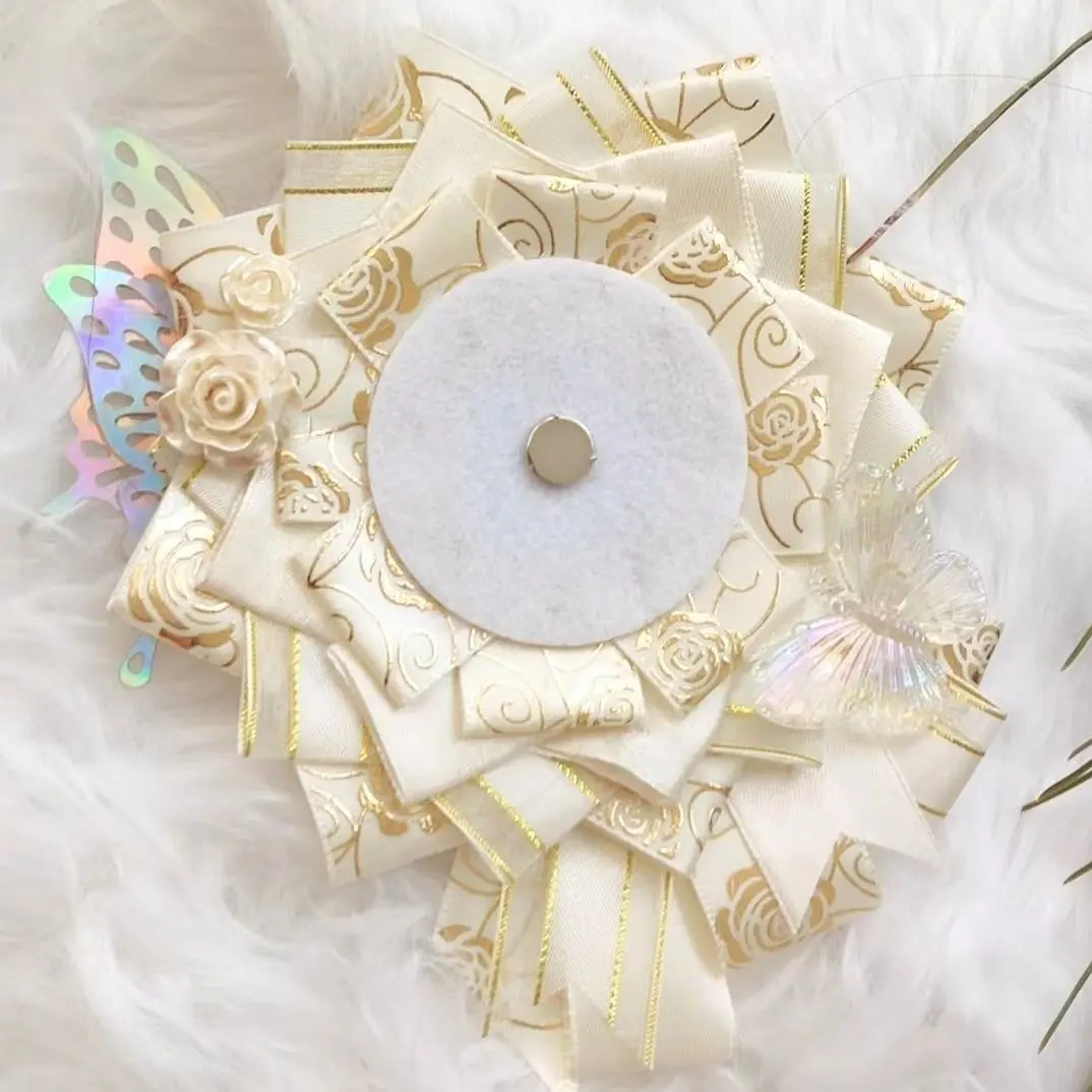 

Itabag Bowtie Anime Cosplay Accessories Girl School Backpack Fill badge holder Bowtie Badge Display Ribbon badge Decoration