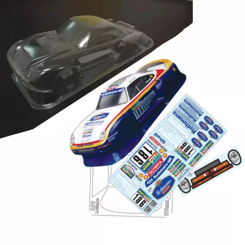 

Scale 1/12 On-Road Car M Body shell Posche 959 RC Drift Car shell for Mini Chassis 210mm Wheelbase Chassis Tamiya Carten