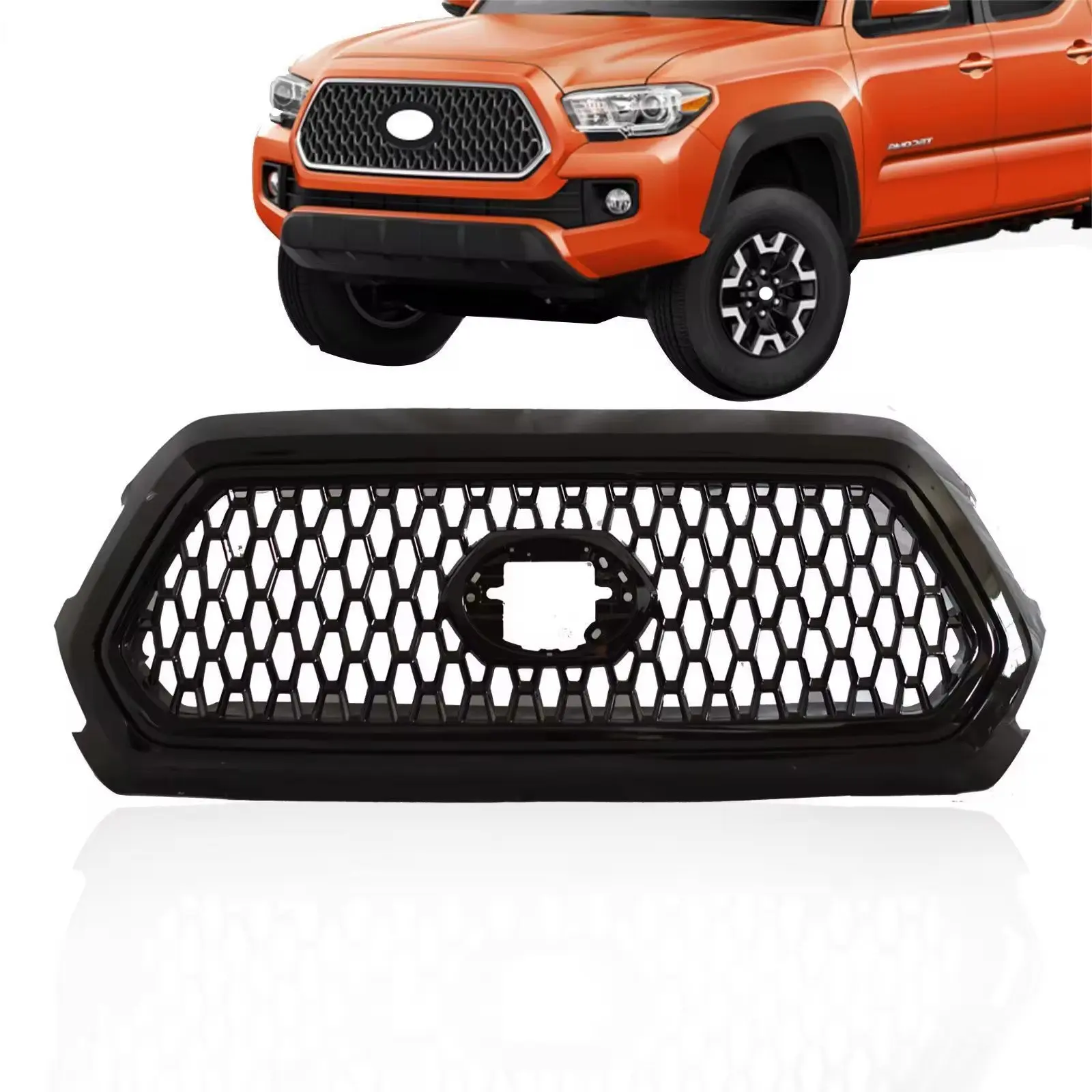 

auto parts car body front bumper cover black upper grille for TOYOTA Tacoma 2019 2020