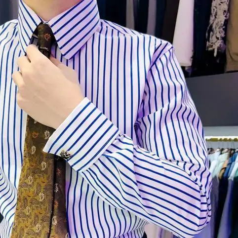 

Новая мужская рубашка Eaton с длинным рукавом, повседневная, немнущаяся, с закругленными углами, деловая, универсальная, утолщенная, зимне-весенняя, в клетку