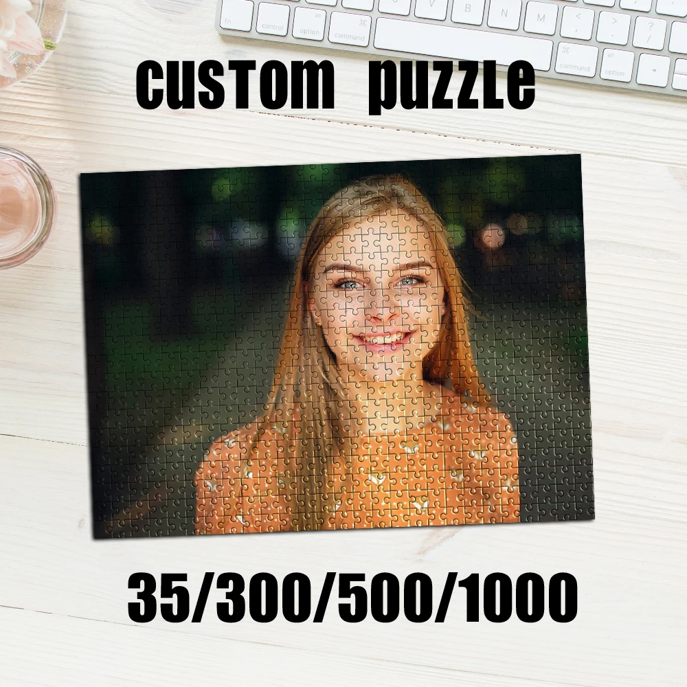 35/300/500/1000 Stück personalisiertes, individuelles Foto-Selfie-Puzzle, einzigartiges Geburtstagsgeschenk, Erinnerungsstück oder besonderer Anlass