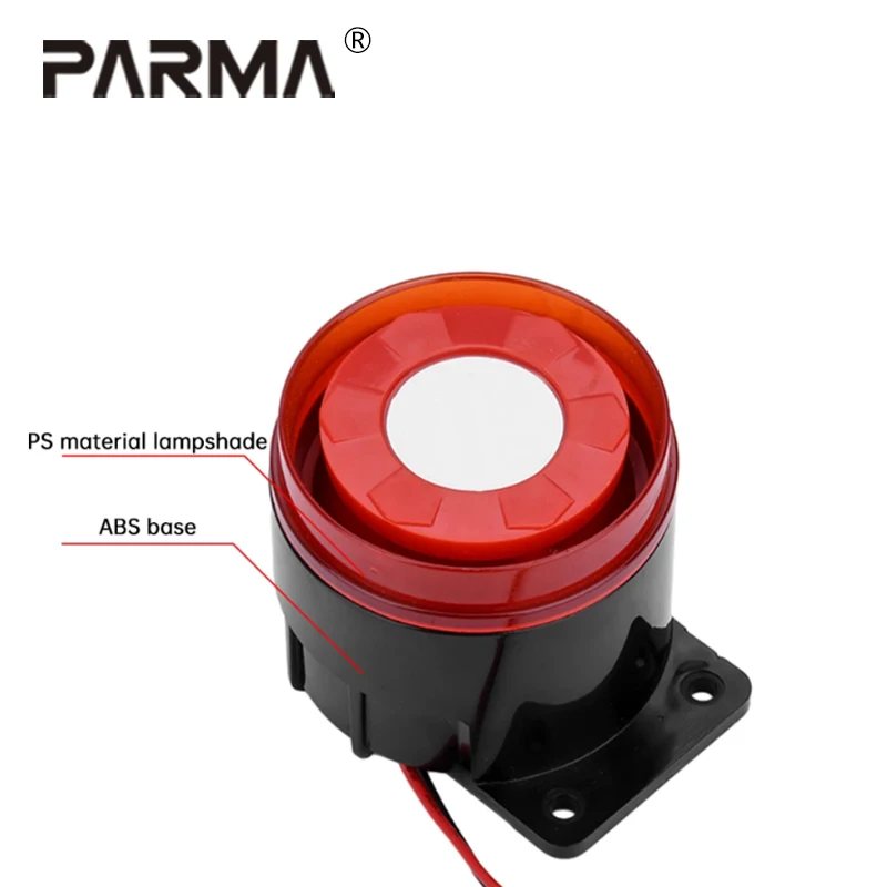 Campainha com luz sem LightBJ-1K 12 24V 220V Alarme de som e luz de alto decibéis Buzina de som ativo de frequência de áudio dupla
