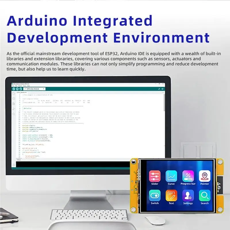 

Плата разработки CEA ESP32 с 4-дюймовым смарт-дисплеем 320x480, ЖК TFT-модуль с сенсорным экраном