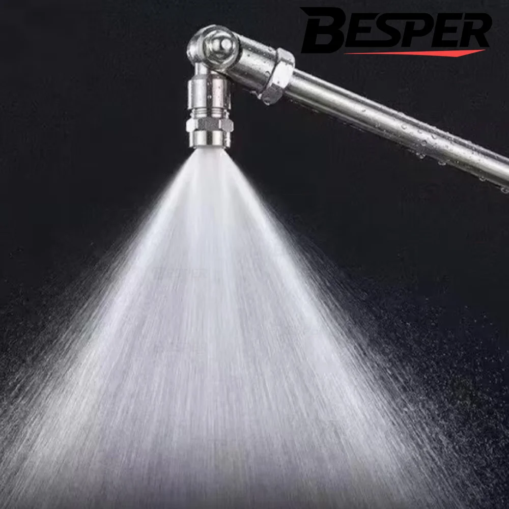 360° Swivel AC Cleaning Wand, 25° Fan Spray Nozzle, 1/4" Quick-Connect, Universal, Wide-Angle Spray for HVAC Coils, Car Cleaning image 6