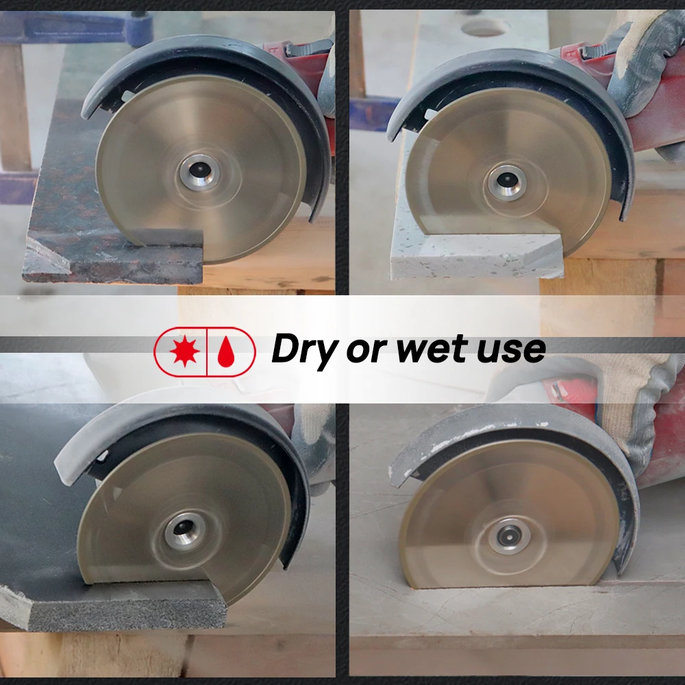 DT-DIATOOL-1PC Dia 105/115/125mm Electroplated Diamond Grinding Wheel for Granite Marble Tile Saw Blade Double Side Cutting Disc