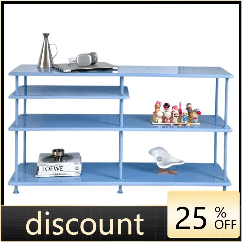 LMM living room household color multi-layer swing frame small apartment simple floor storage