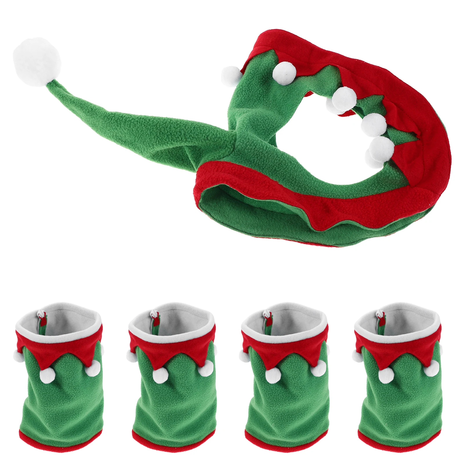 مجموعة واحدة من إكسسوارات أزياء الحصان، ملابس عطلة الحفلات مع قبعة يلتف الساق، نمط احتفالي، مريح، سهل التشغيل والإيقاف