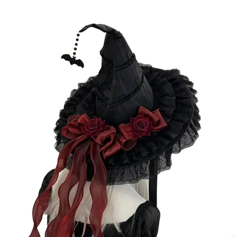 Cosplay Witch Hat Halloween Costume Accessory Headwear For Women Holiday Event