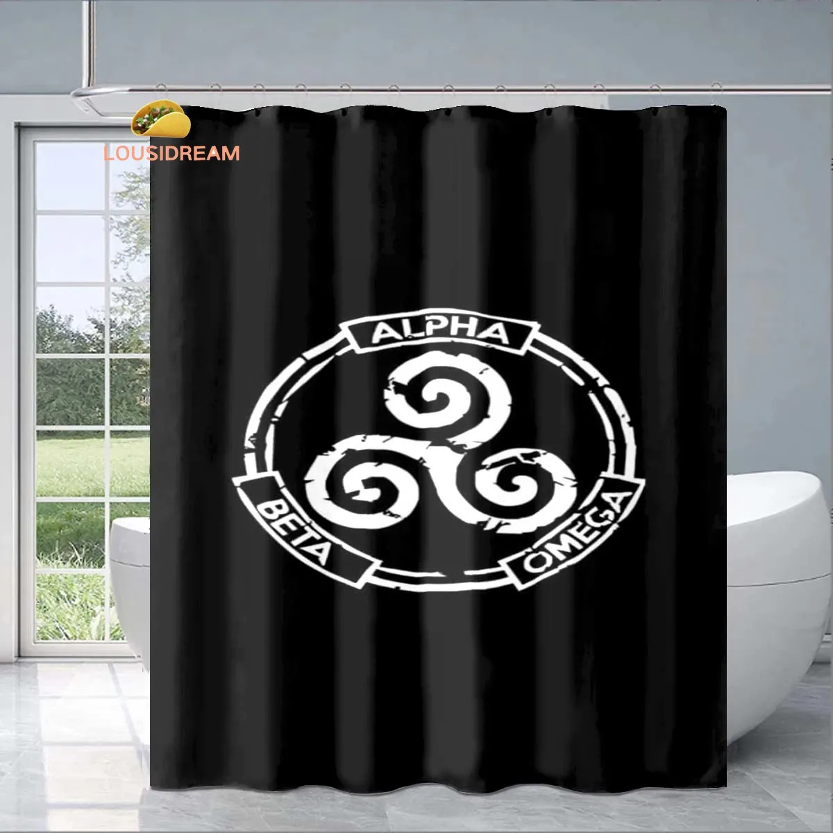 

T-Teen Wolf Exquisite Shower Curtain Fashionable Decorative Gift for Adult Children's Bathroom Waterproof and Mildew-proof