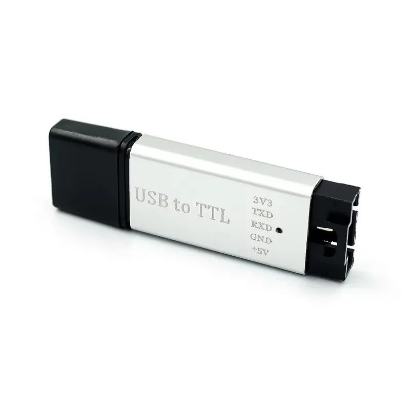 CP2102 Módulo Shell de Alumínio, USB 2.0 para TTL Módulo UART, 5Pin Serial Converter, STC Substituir, FT232 Suporte Módulo, 5V 3.3V