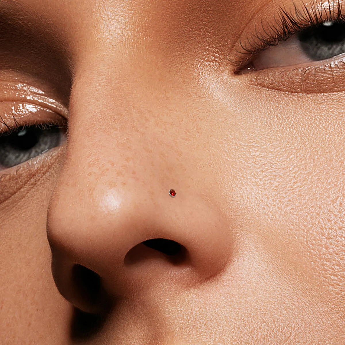 1.5mm Different Crystal Color Piercing Tiny Nose Stud For Women Sterling Silver 925 Jewelry Nez Pircing Nariz Joyería Corporal