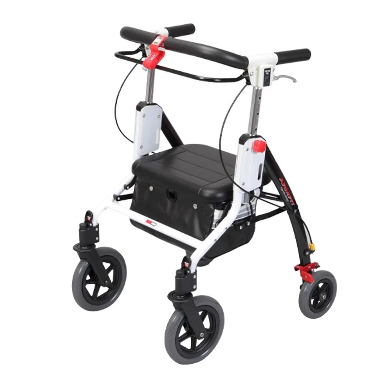 Original imported elderly push scooter folding seat shopping cart the elderly walking cart