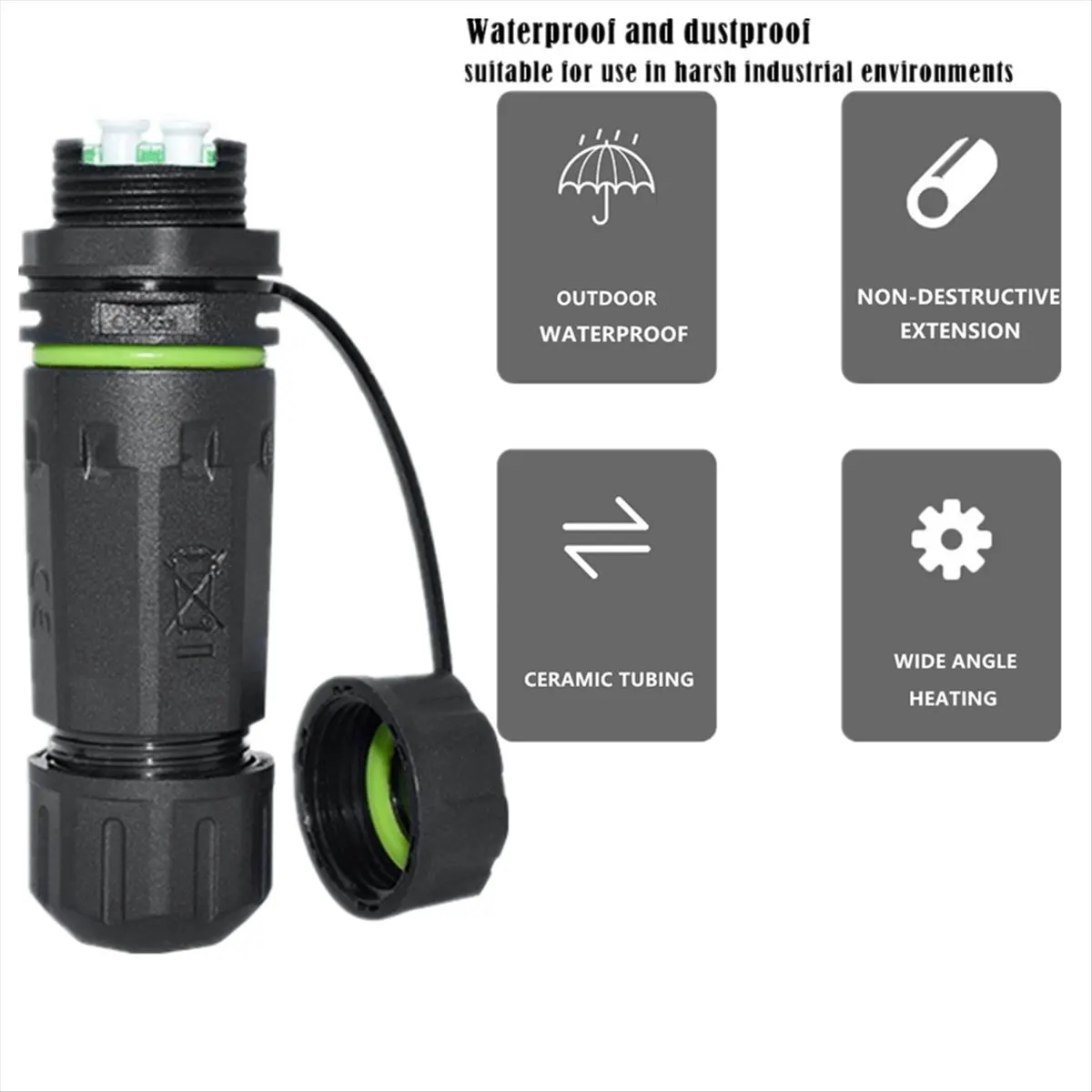 A14M IP68 Waterproof Fiber Optical Adapter High-Quality SC to LC Extension Connector LC Extend Coupler Adapter SC Single Core